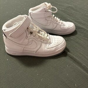 Nike Kids White High-Top Sneakers